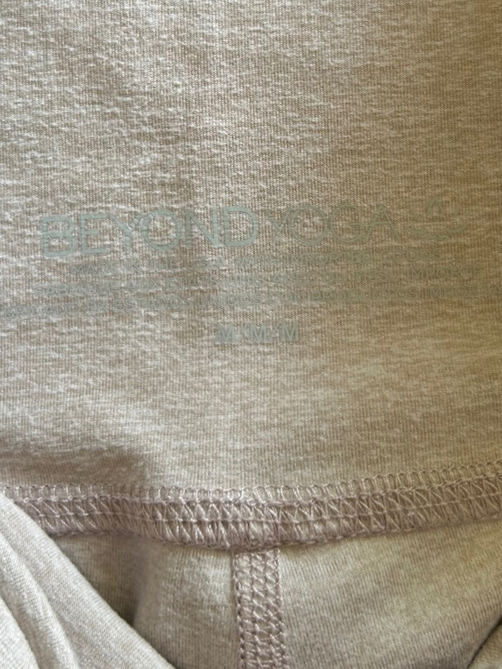 BEYOND YOGA Spacedye Tan At Your Leisure Crossover High Waist Leggings Sz M - Picture 6 of 8